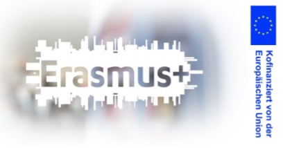 Auf dem Bild ist das Logo von Erasmus+ zu sehen